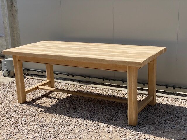 Stripped farmhouse table extensions up to 280 cm