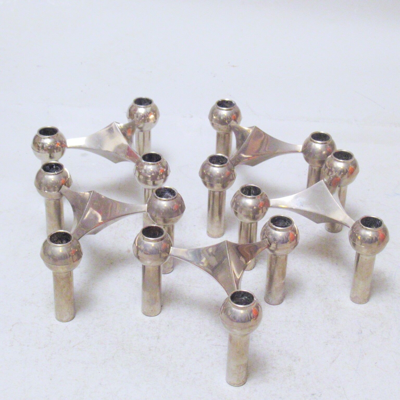 Five Nagel candle holders 70s