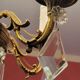 6-light hot air balloon chandelier with crystal pendants, late 19th century
