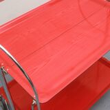 1970s trolley Dinett in red orange