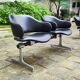 Two Double chairs armchairs leather benches Geoffrey Harcourt Artifort 60s