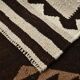 3x11 Kilim Cream & Brown Tribal Kilim Runner Rug, 99x322Cm
