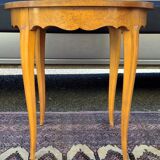 Art Deco gueridon in light burl – Louis XV inspiration
