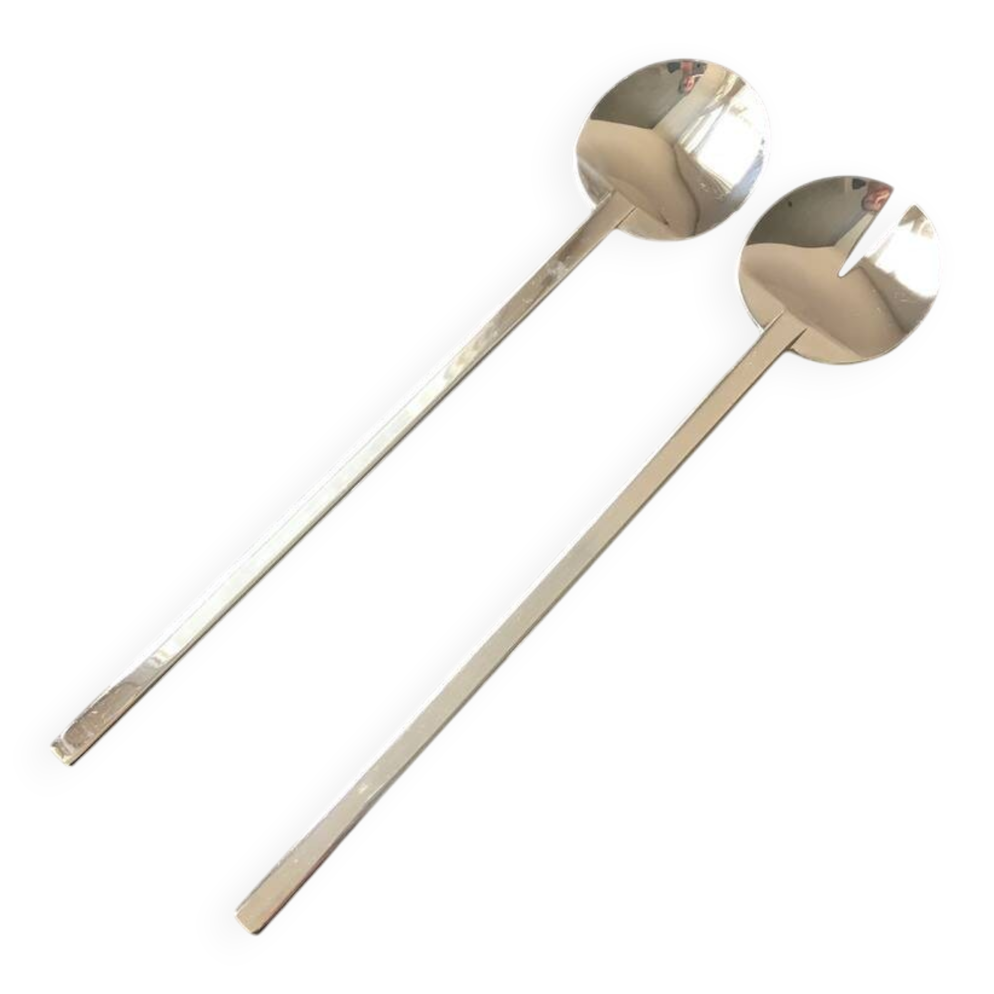 2 new vintage Stockholm Boda Nova Salad Spoons