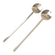 2 new vintage Stockholm Boda Nova Salad Spoons