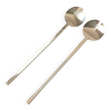 2 new vintage Stockholm Boda Nova Salad Spoons