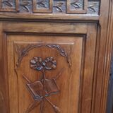Louis XVI walnut bookcase