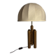 Midcentury organic sculptural architectural mushroom table lamp by Temde