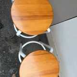 Designer metal stool