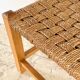 Stool bench wood and rope vintage bohemian spirit