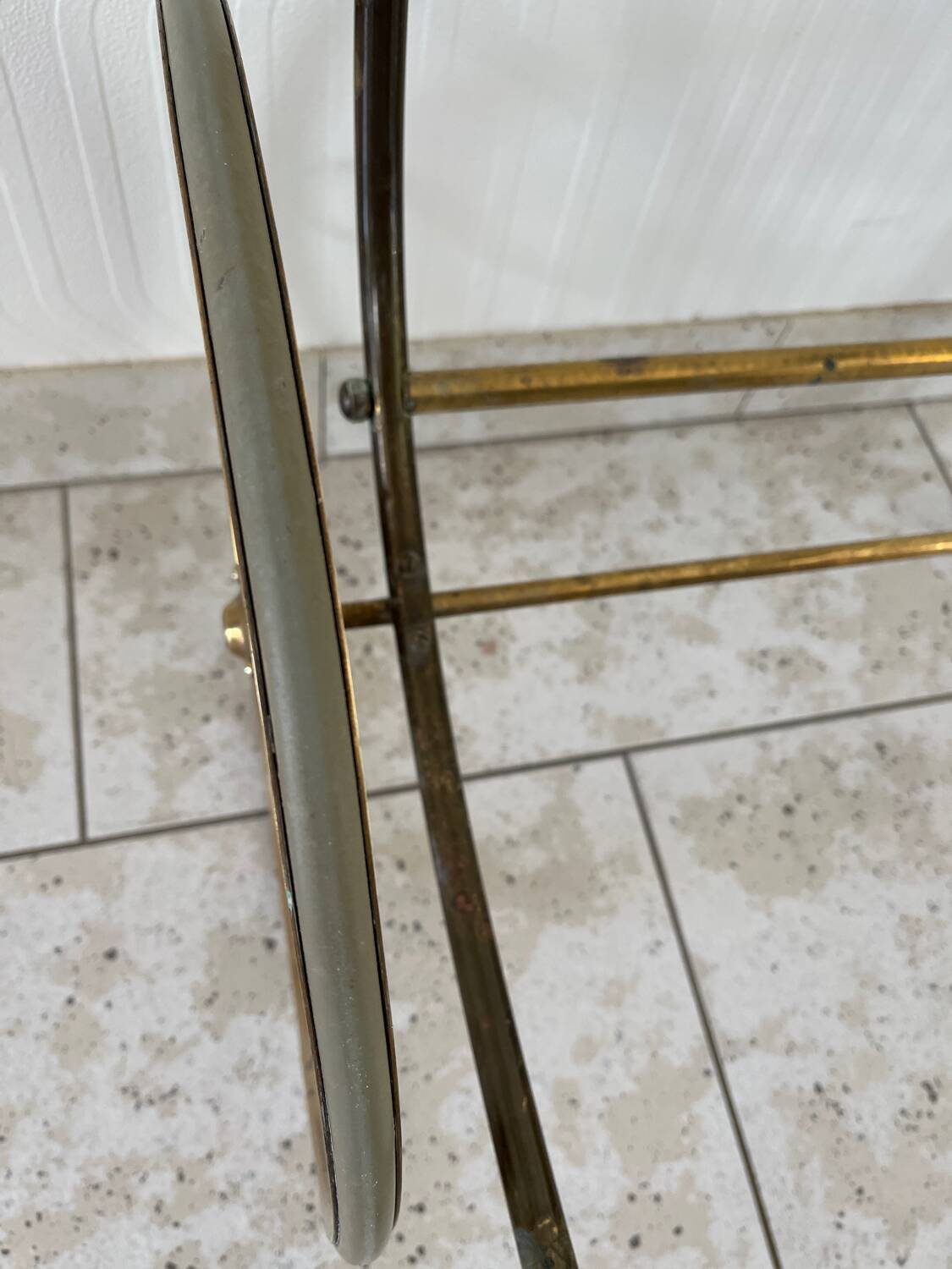 Desserte / bar roulant en laiton de Josef Franck pour Svenskt Tenn Suede annee 50/60