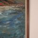 Original Mid Century Swedish Oil on Panel – “Seashore” by LV 1962 – Signed