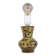 Vintage green & brown ceramic table lamp