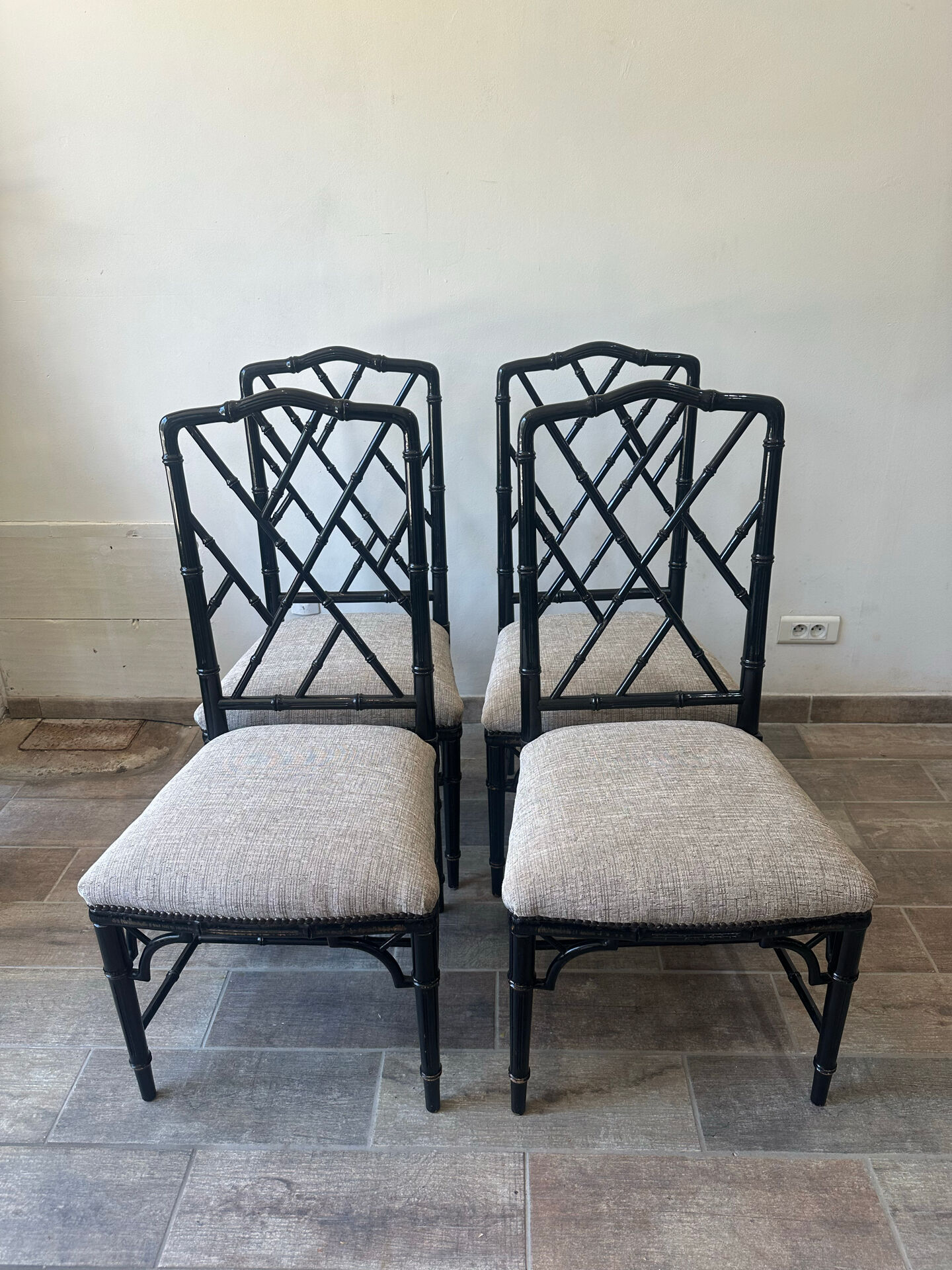 Lot de 4 chaises vintage