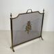 Brass fire screen and grille in the Louis XVI style in the taste of Maison Jansen.