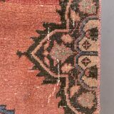Distressed Turkish Runner 398x81 cm wool Vintage Tribal Rug