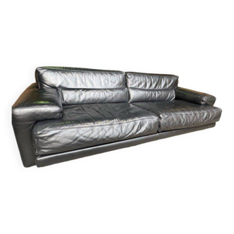 Canapé cuir "Midday" par Giovanni Offredi pour Saporiti Italia 1980