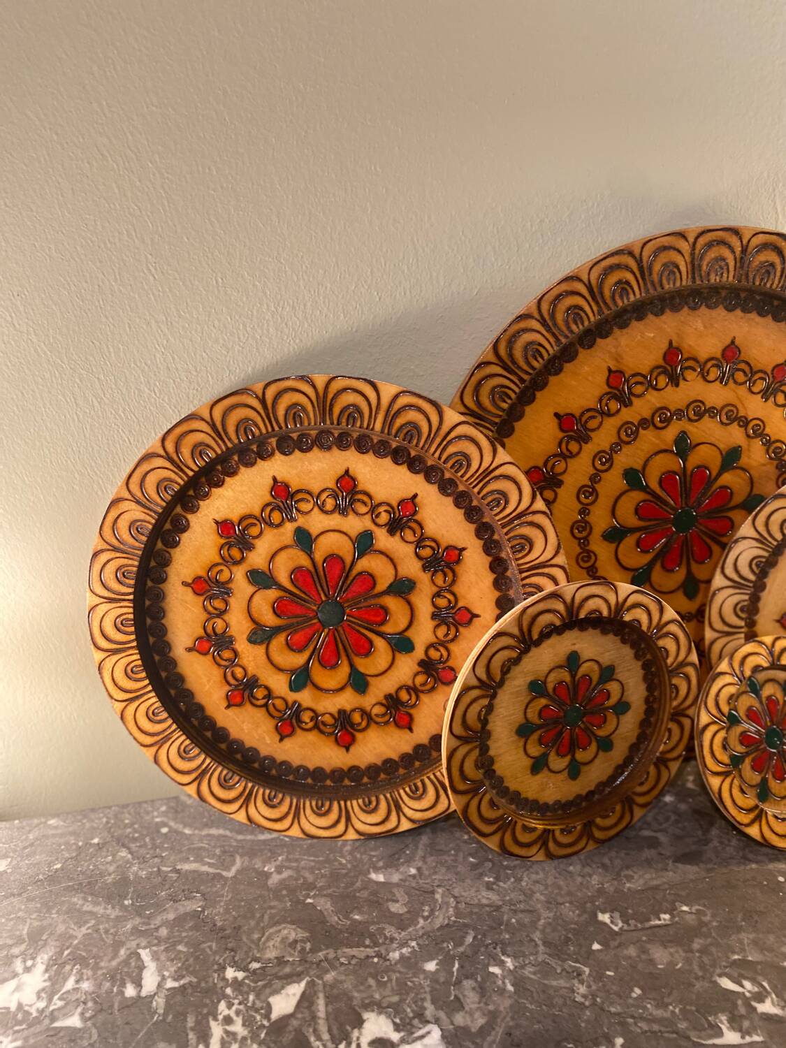 Vintage wooden dish