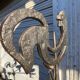 1950 wrought iron lamp Jean Touret