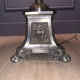 Silver-plated candle holder lamp - 19th century - antique