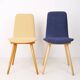 Mid-Century vintage navy blue chair, Fameg factory, Poland, 1960s
