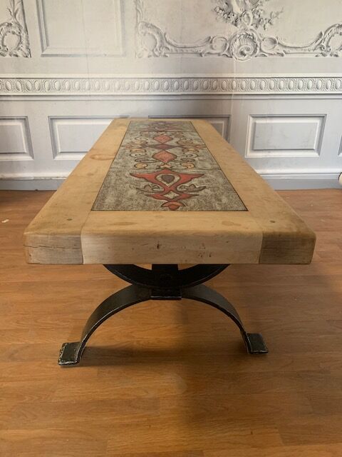 Table basse du céramiste Picard années 70