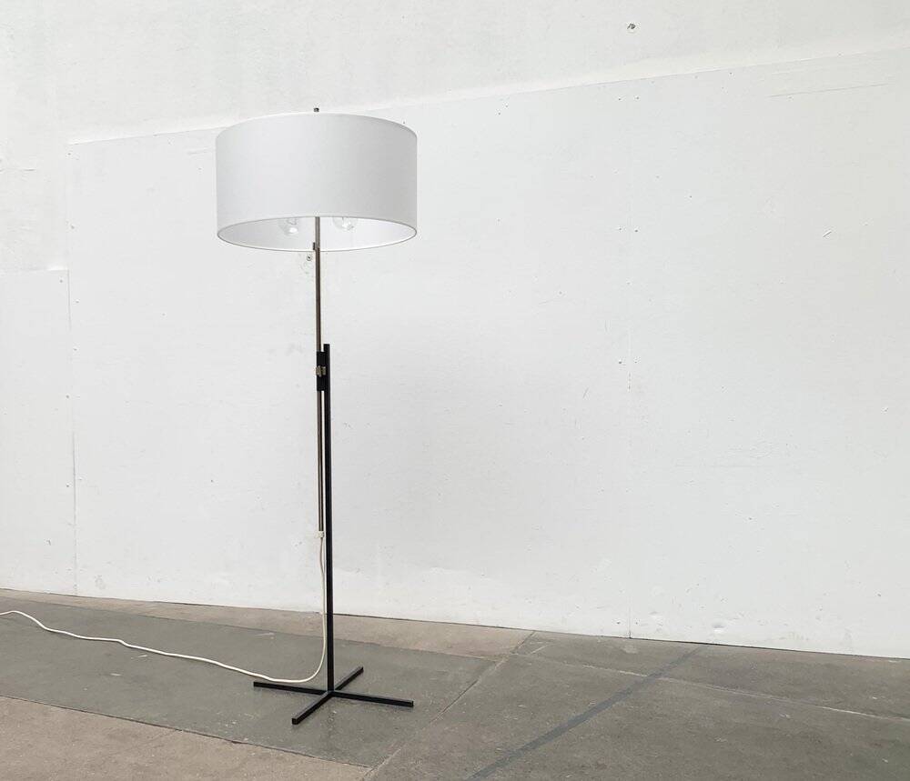 Mid-century German minimalist floor lamp by Kaiser Idell / Kaiser Leuchten, 1960s.