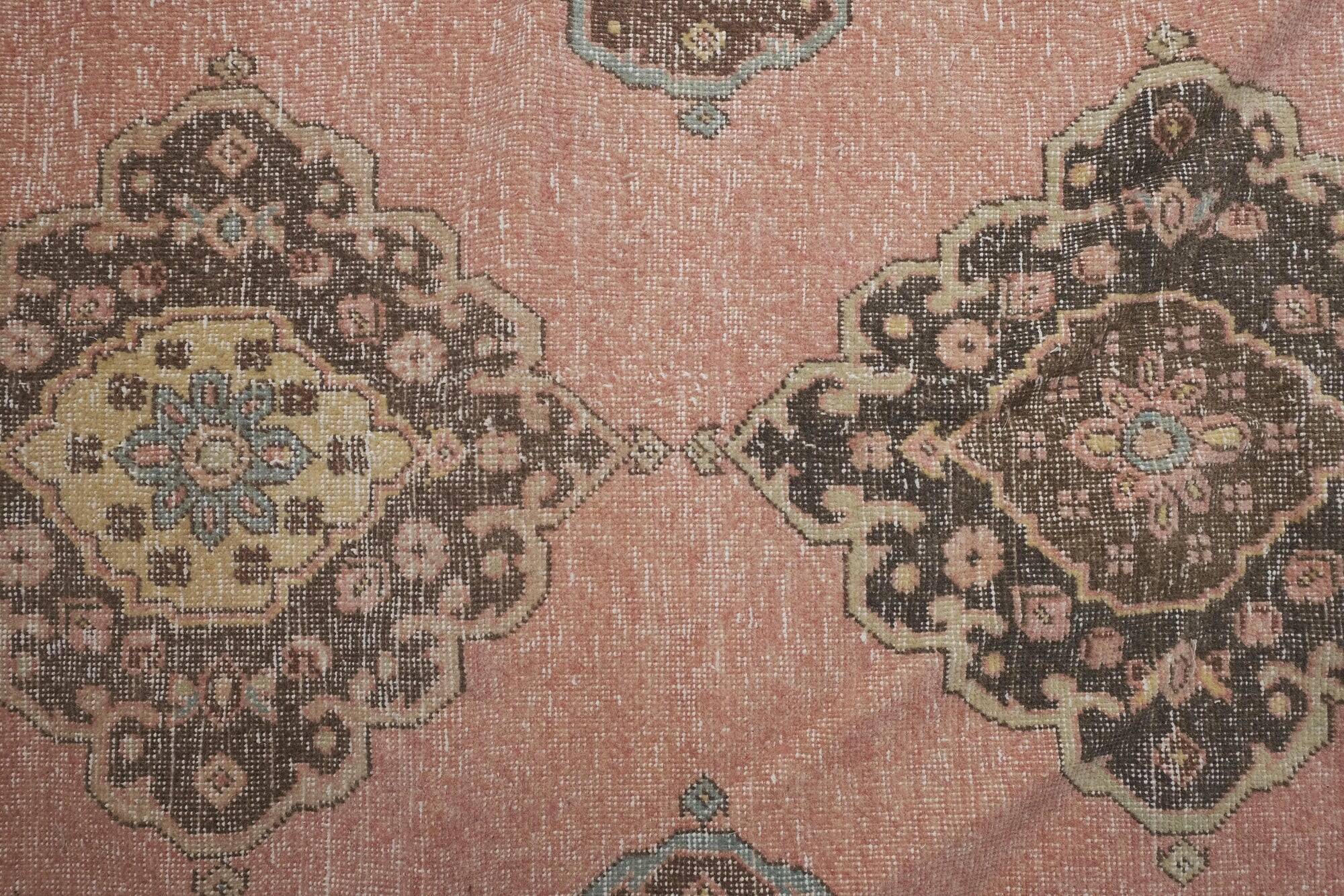 Vintage Turkish hallway rug 85x754 cm