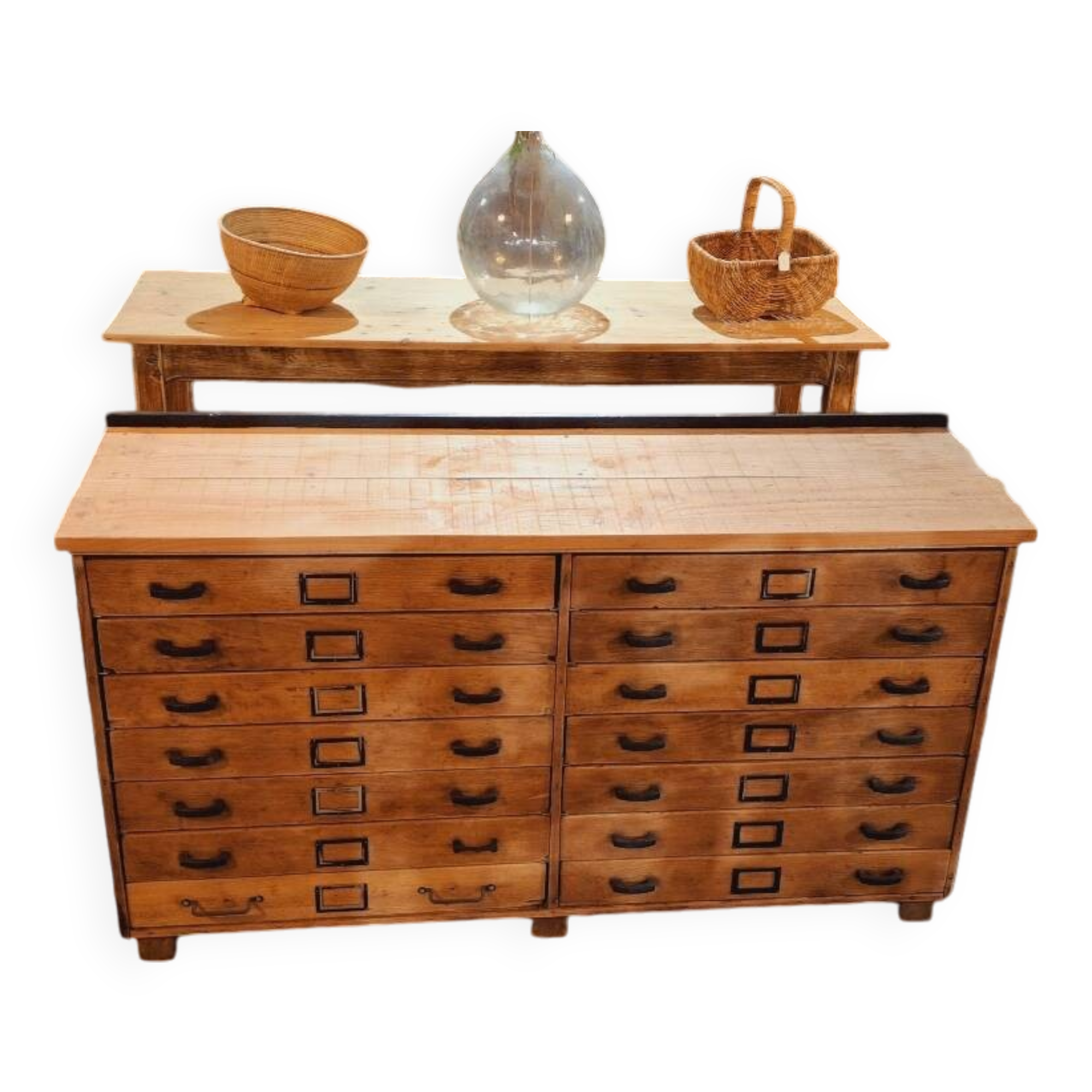 Craft cabinet with drawers