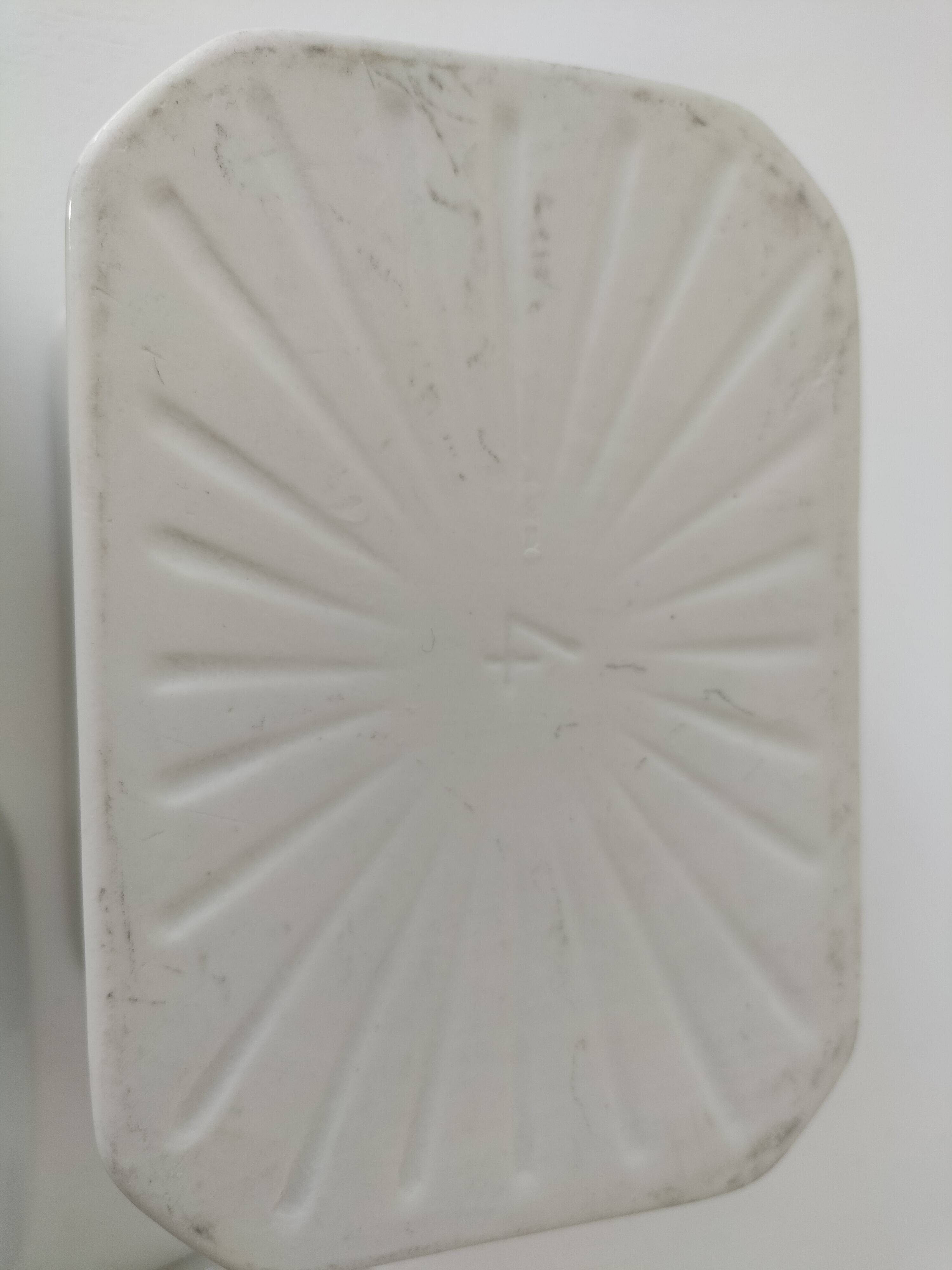 Trio de terrines Apilco porcelaine modèle perlé