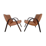 Pair of bow wood Steiner chairs
