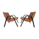 Pair of bow wood Steiner chairs