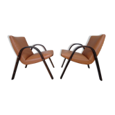 Pair of bow wood Steiner chairs