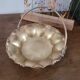 Fluted basket in copper brass