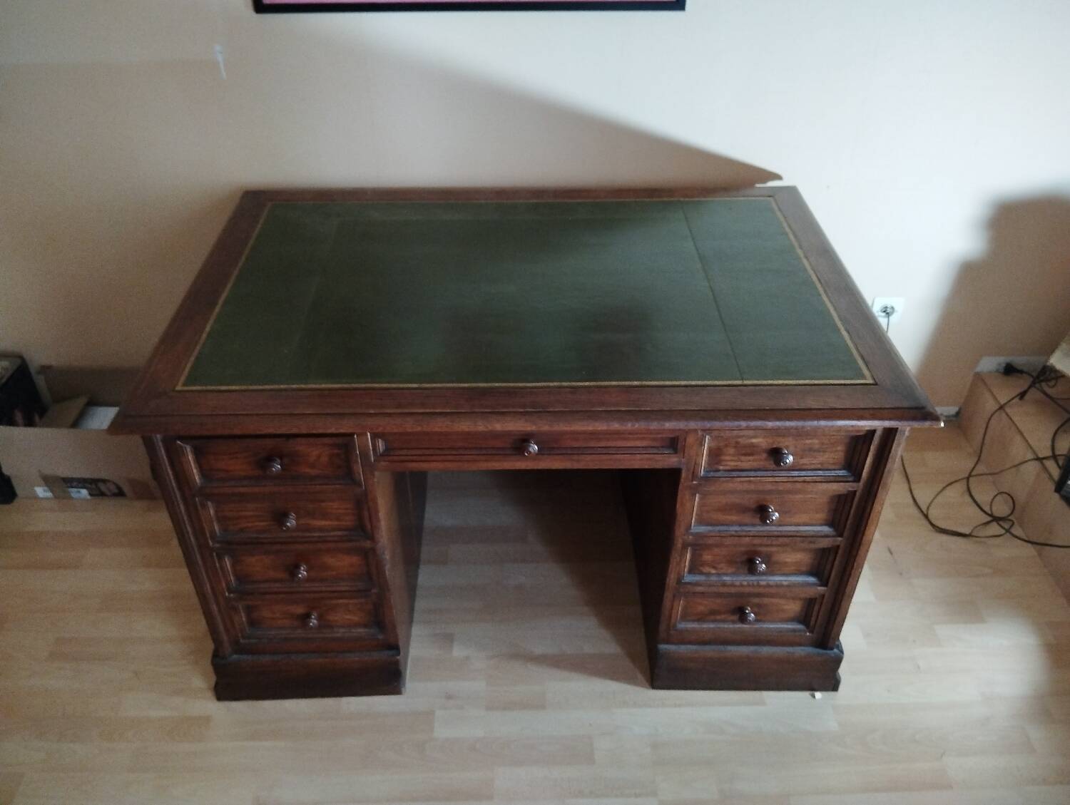 Notary pedestal desk, American desk