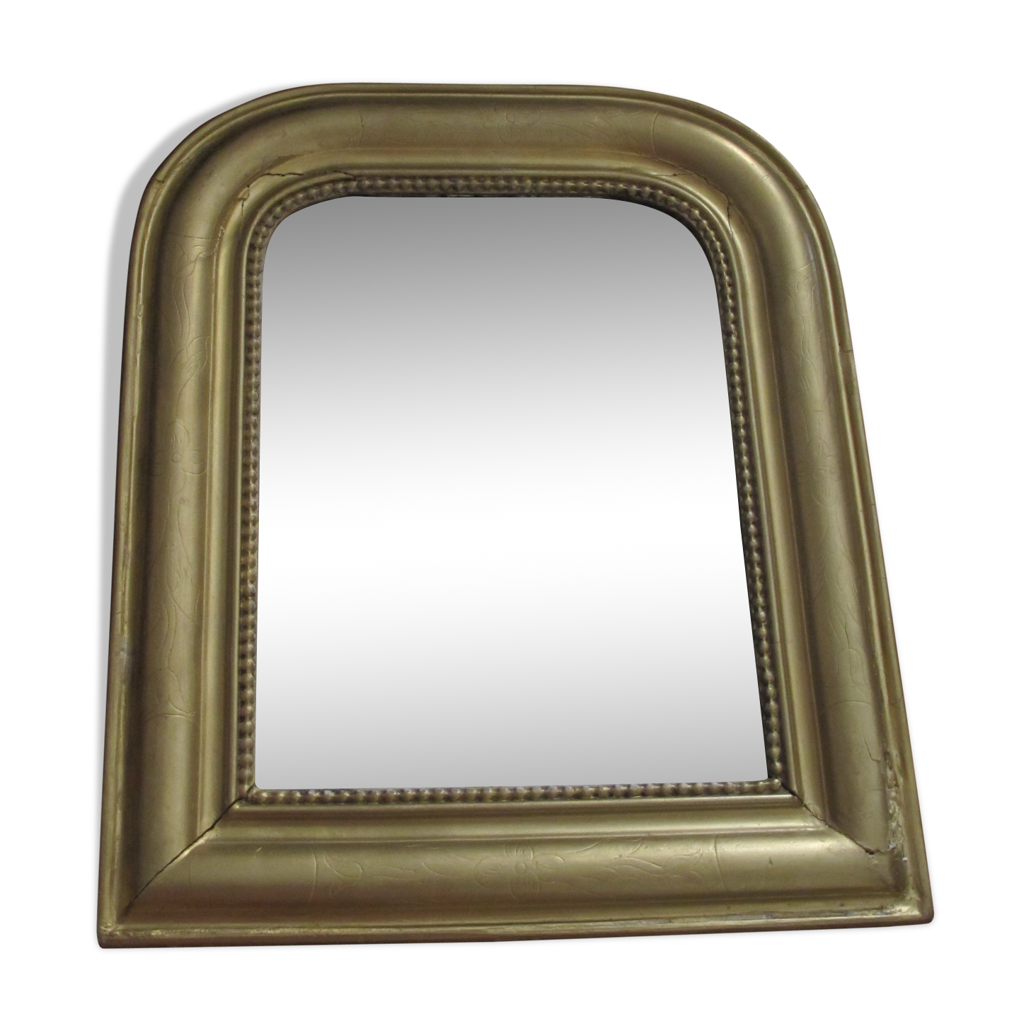 Miroir style Louis Philippe doré