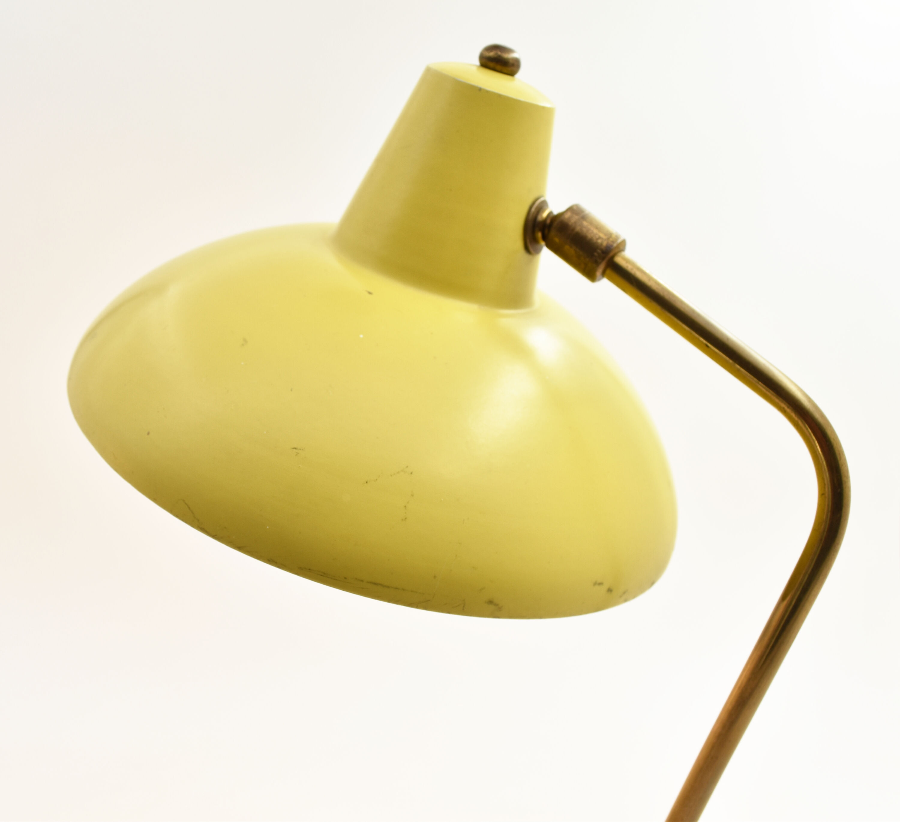 Lemon yellow vintage desk lamp