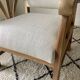 Restored colonial style armchair