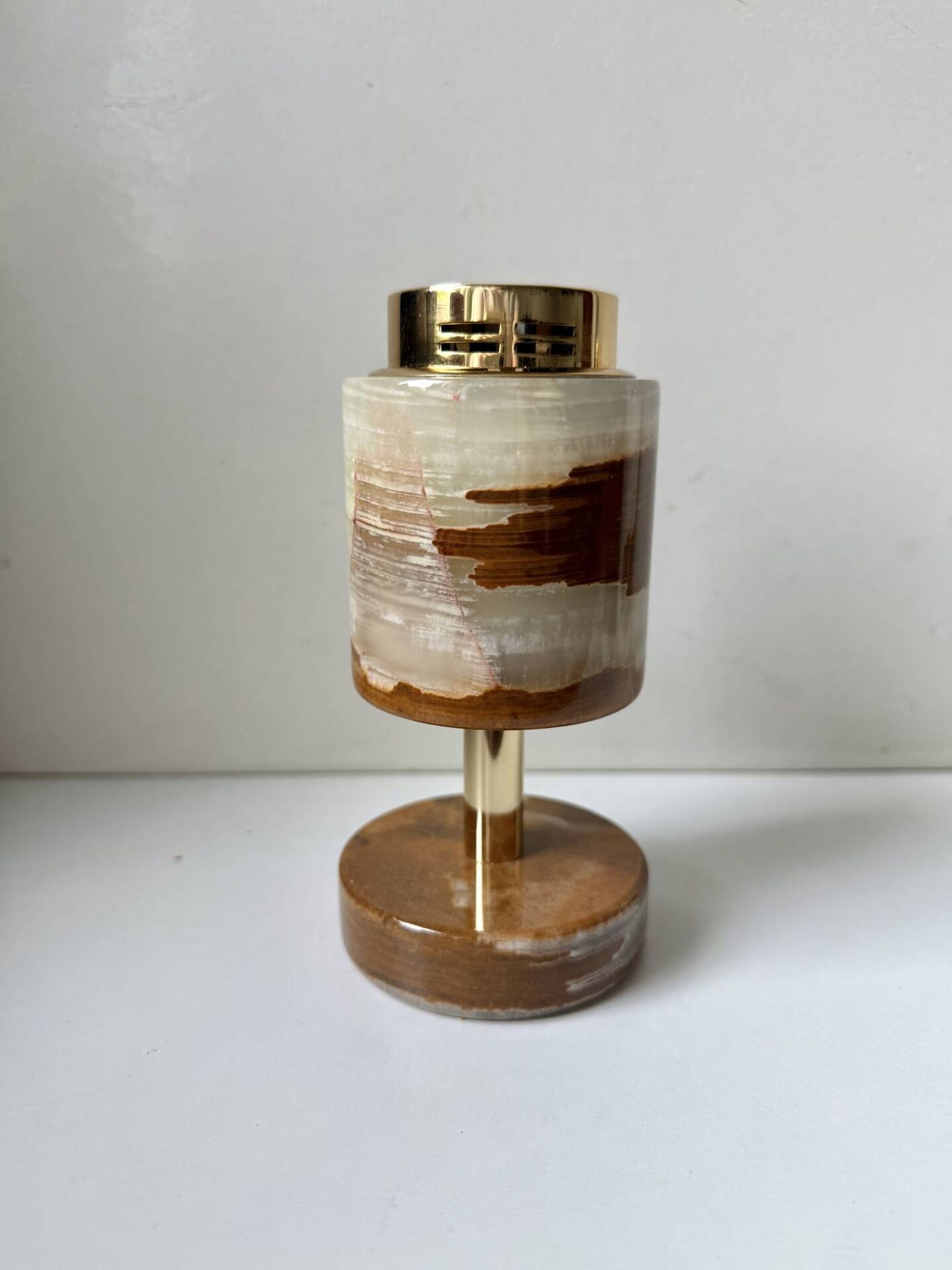 Briquet de table en marbre onyx vintage SAROME Japon