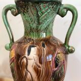 Glazed ceramic vase signed H. Bequet