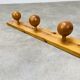 Wall coat rack hook pine balls