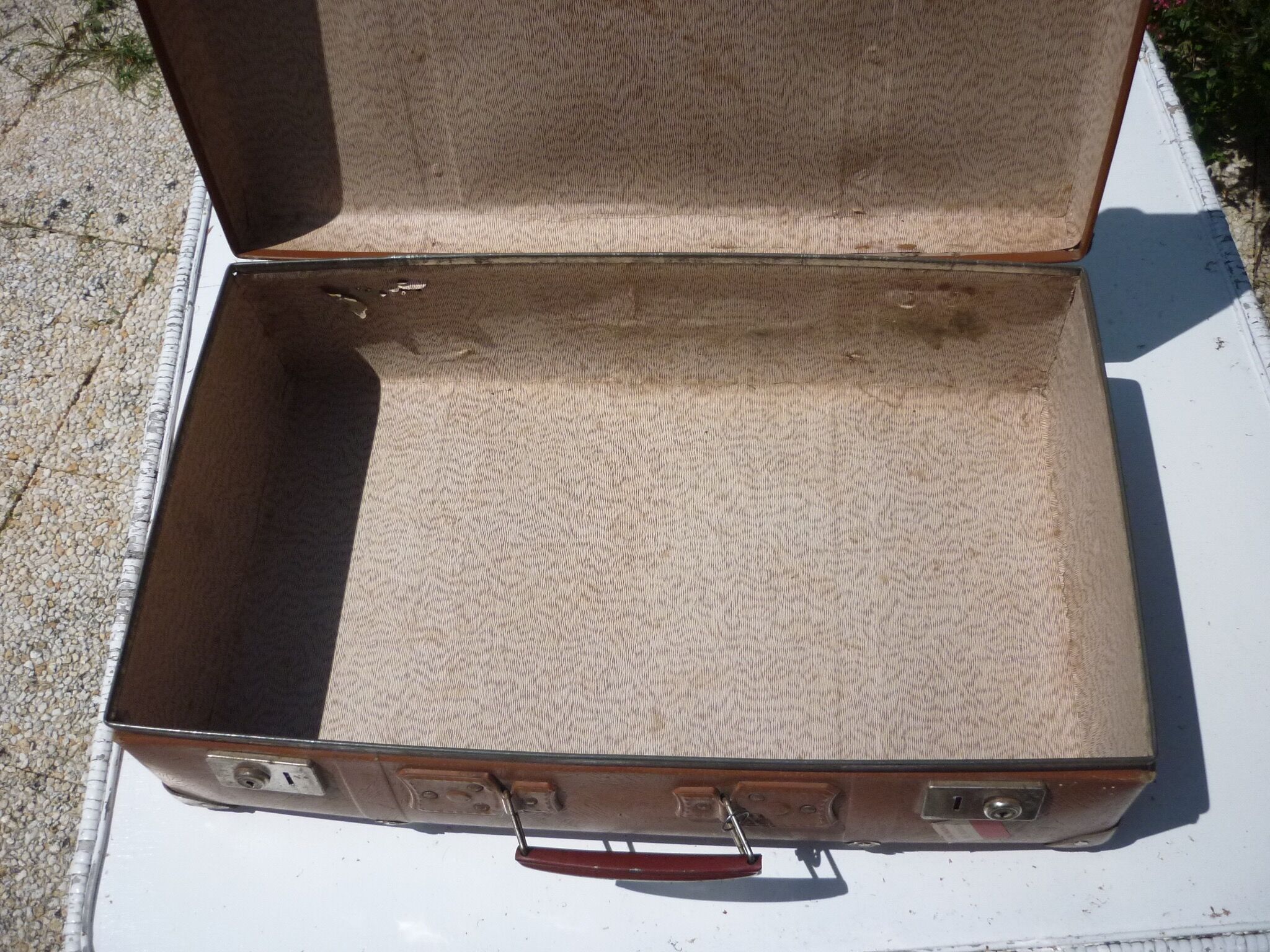 Old suitcase of 50-60 years