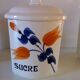 Set of old Givors ceramic spice pots