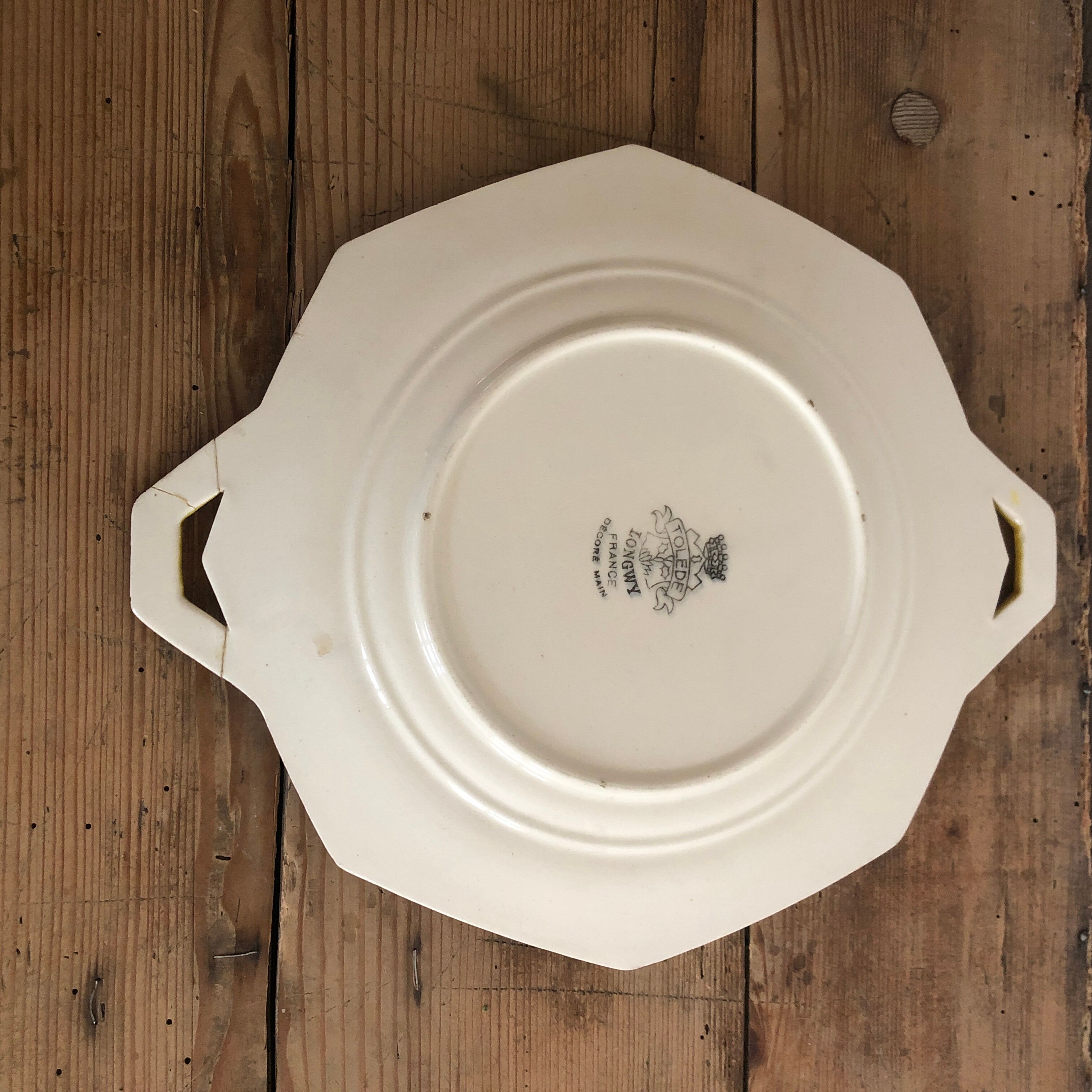5 assiettes Longwy et un plat