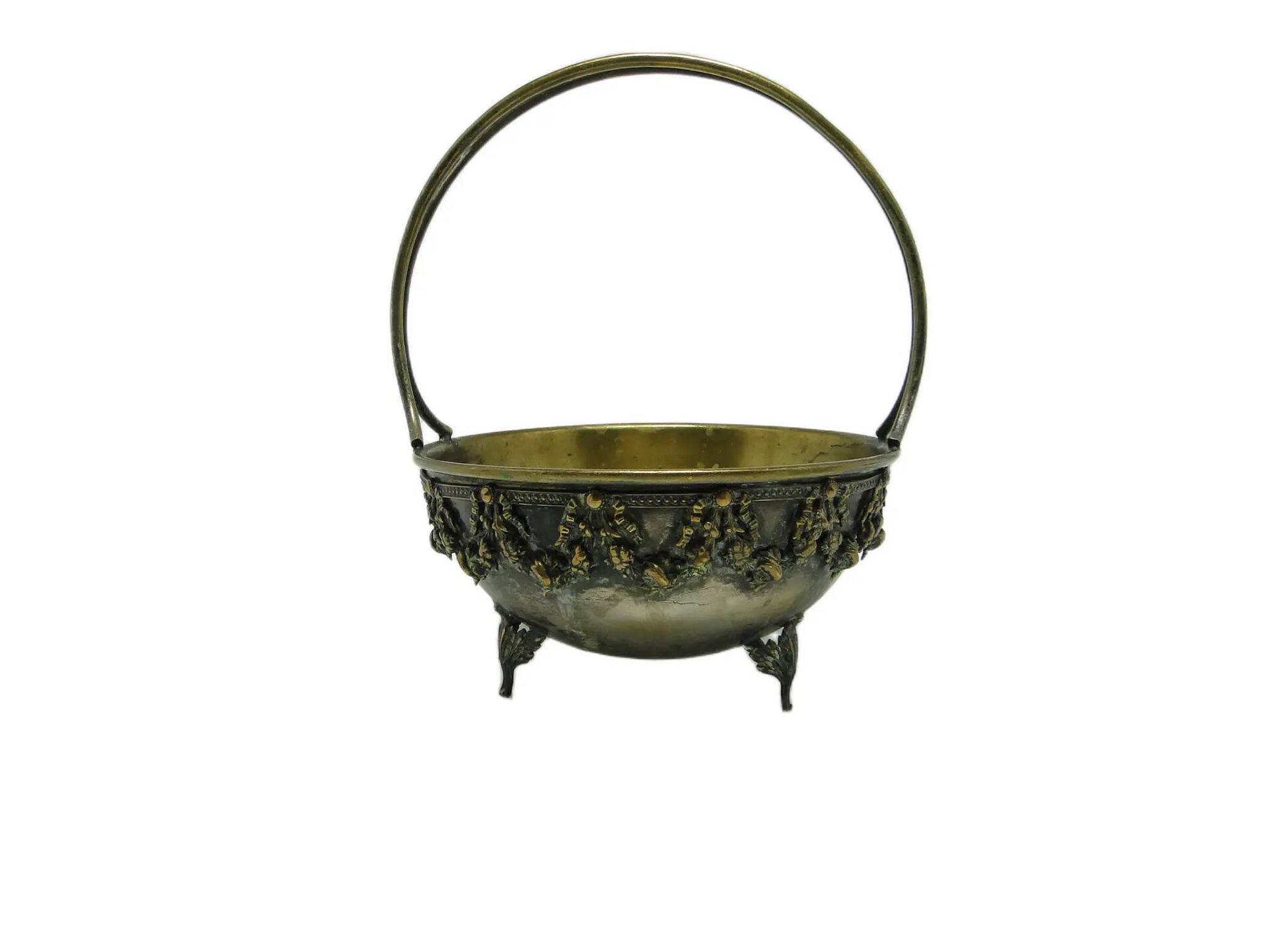 Baroque decorative bowl, brass, Germany, 1930s.