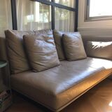 Corner leather sofa