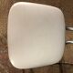 Set of 4 chairs iron and white vinyl 1960 Columbus Creation