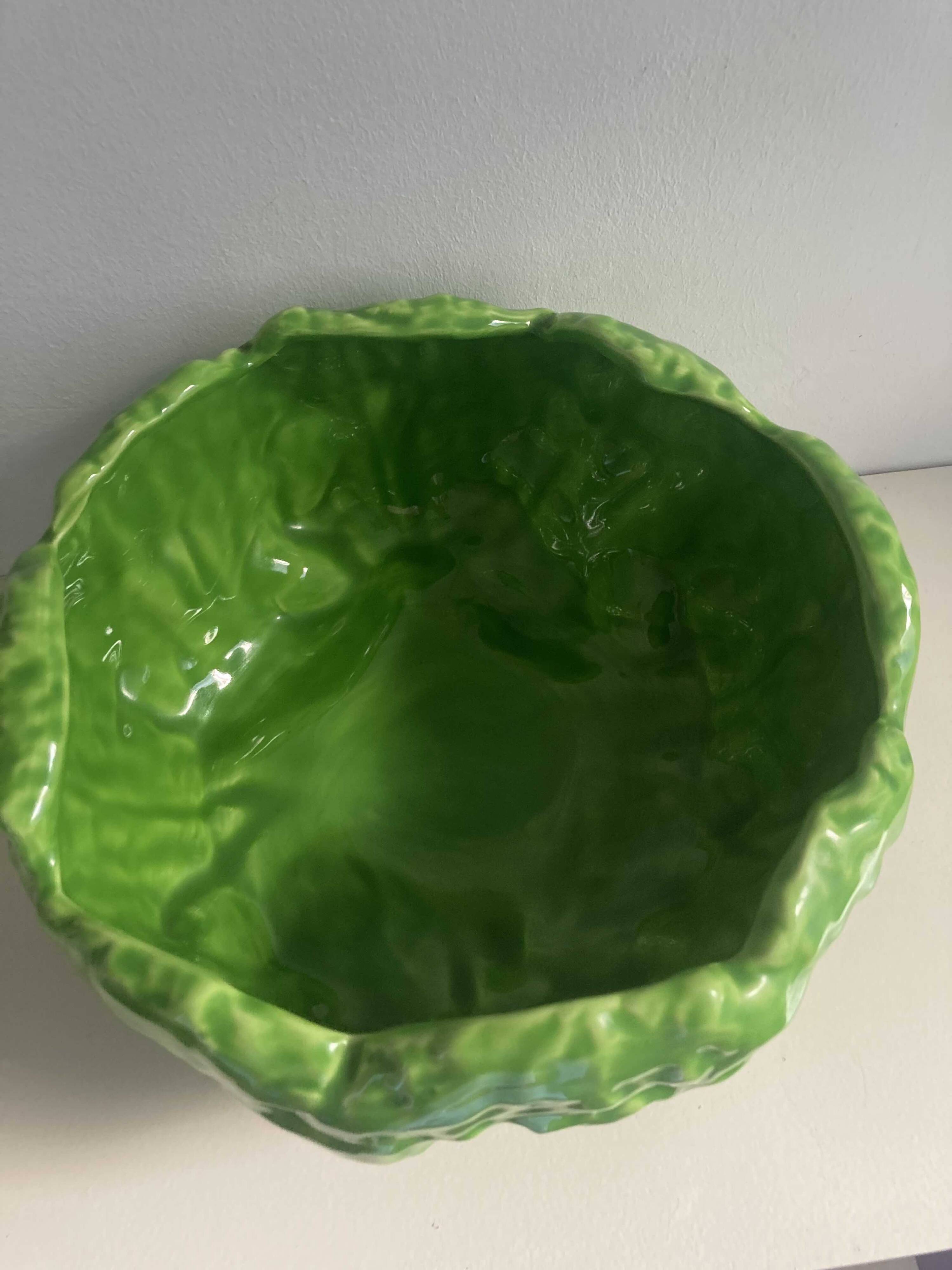 Earthenware salad bowl "cabbage"