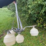 Art Deco 4-flame chandelier