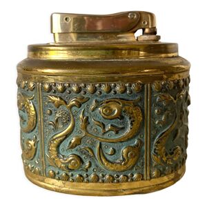 Briquet en laiton doré - poisson